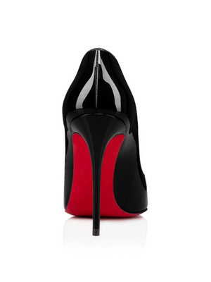 Schwarzes Lackleder Hot Chick Pumps 100