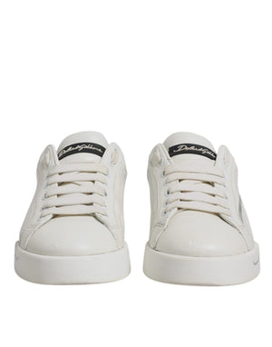 Weiß Schwarz Logo Portofino Herren Sneaker Schuhe
