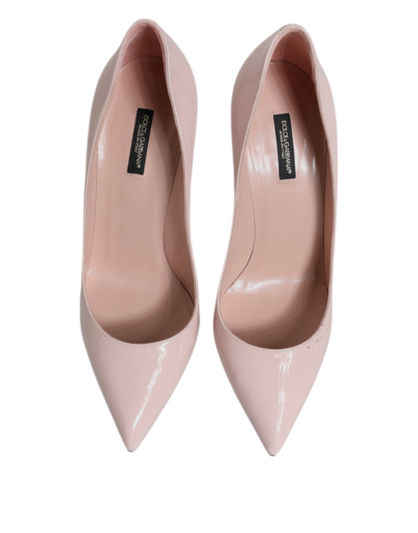 Rosa Lackleder Stiletto Heel Pumps Schuhe