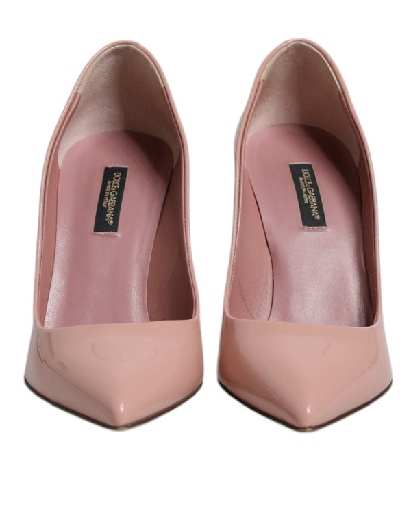 Rosa Lackleder Stiletto Heel Pumps Schuhe