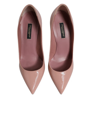 Rosa Lackleder Stiletto Heel Pumps Schuhe