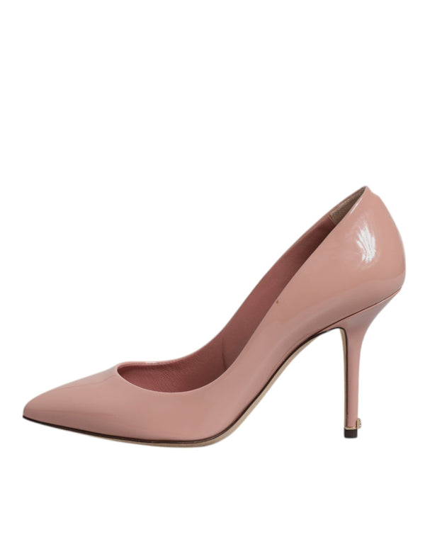 Rosa Lackleder Stiletto Heel Pumps Schuhe