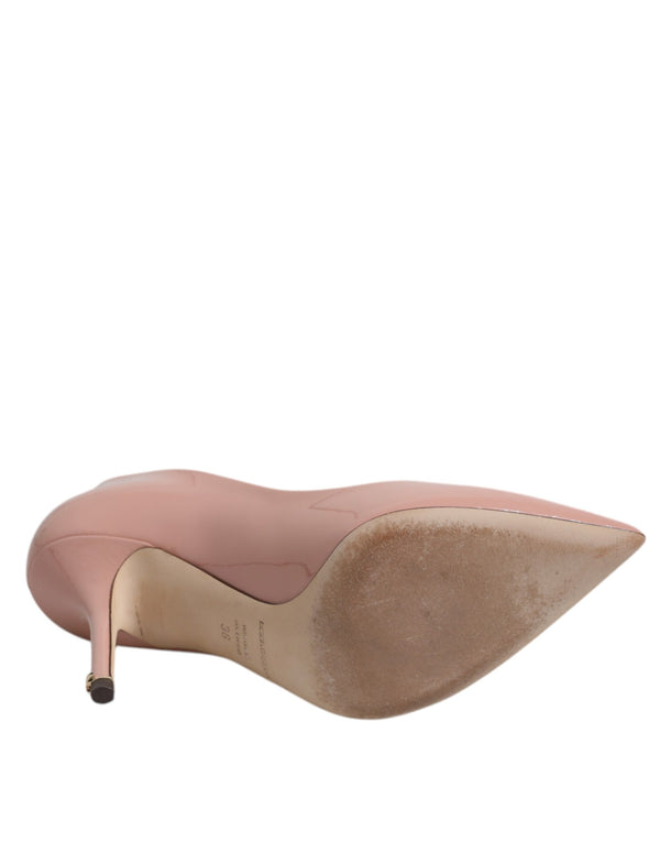 Rosa Lackleder Stiletto Heel Pumps Schuhe