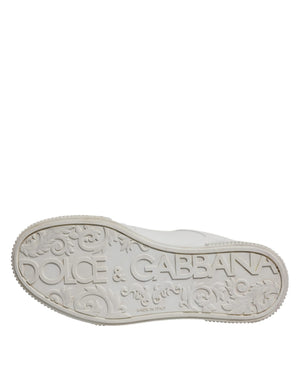 Weiß Miami Leder Low Top Turnschuhe Schuhe