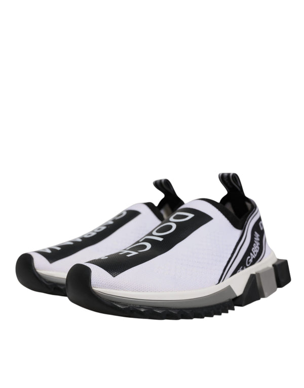 Weiß Schwarz Slip On Sorrento Sneakers Schuhe