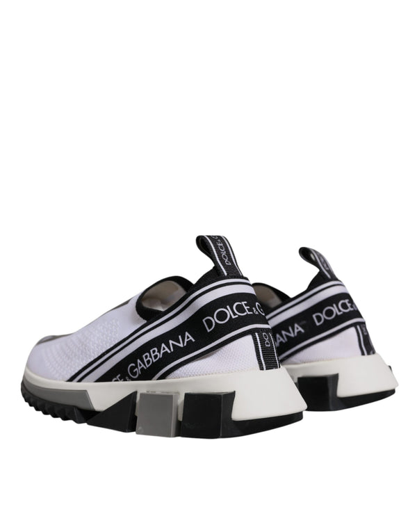 Weiß Schwarz Slip On Sorrento Sneakers Schuhe