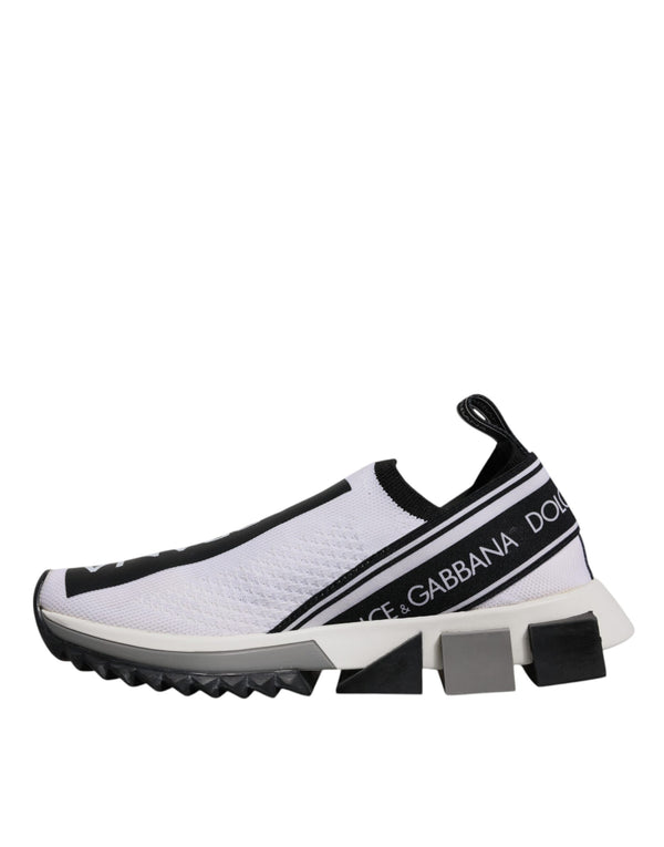 Weiß Schwarz Slip On Sorrento Sneakers Schuhe