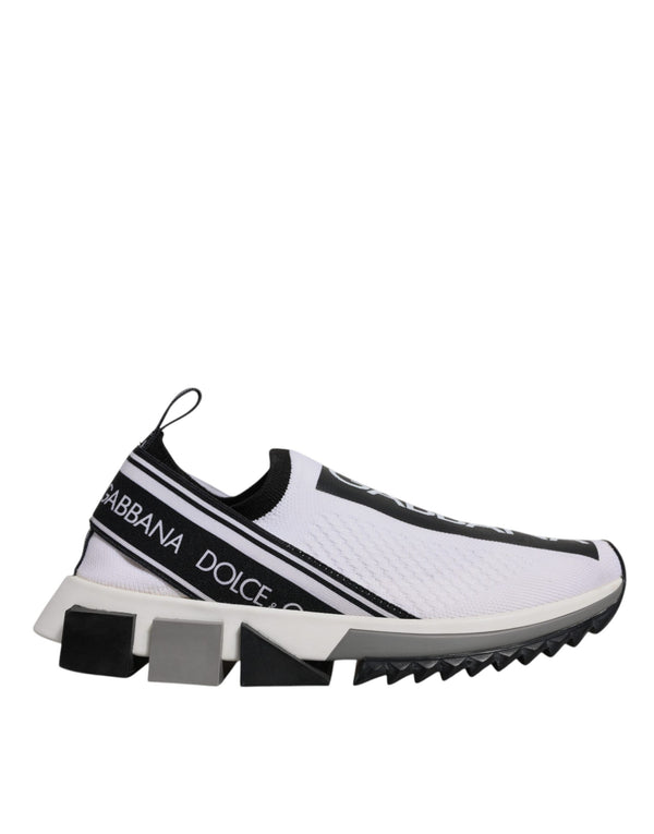 Weiß Schwarz Slip On Sorrento Sneakers Schuhe