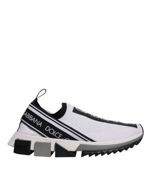 Weiß Schwarz Slip On Sorrento Sneakers Schuhe