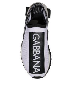 Weiß Schwarz Slip On Sorrento Sneakers Schuhe