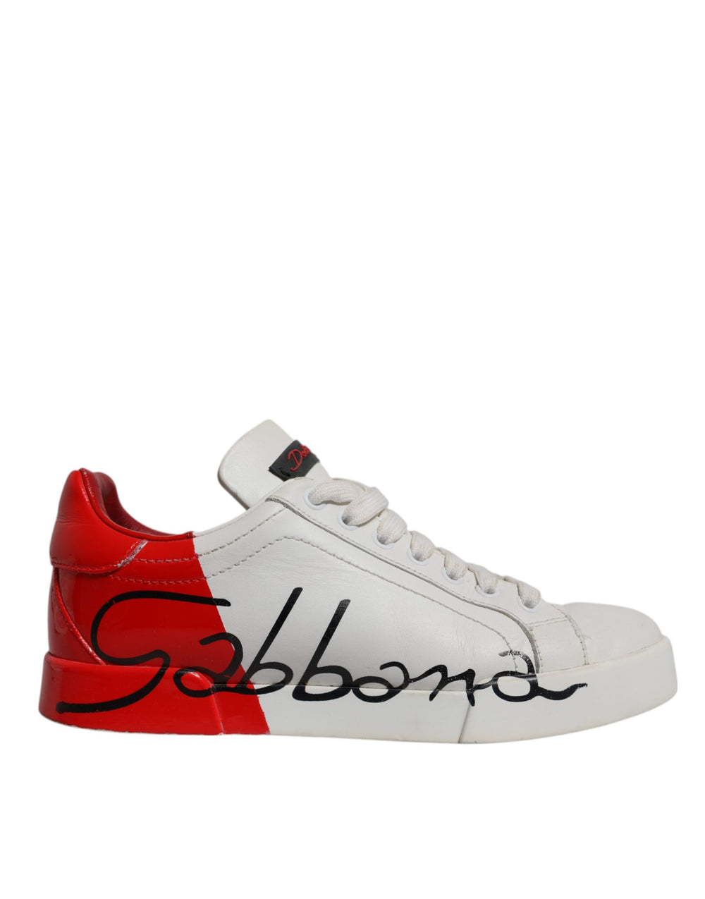 Weiß Rot Logo Portofino Turnschuhe Schuhe