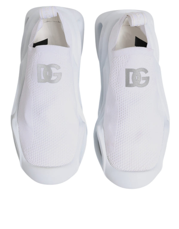 Weiß Slip On Wave Low Top Turnschuhe Schuhe
