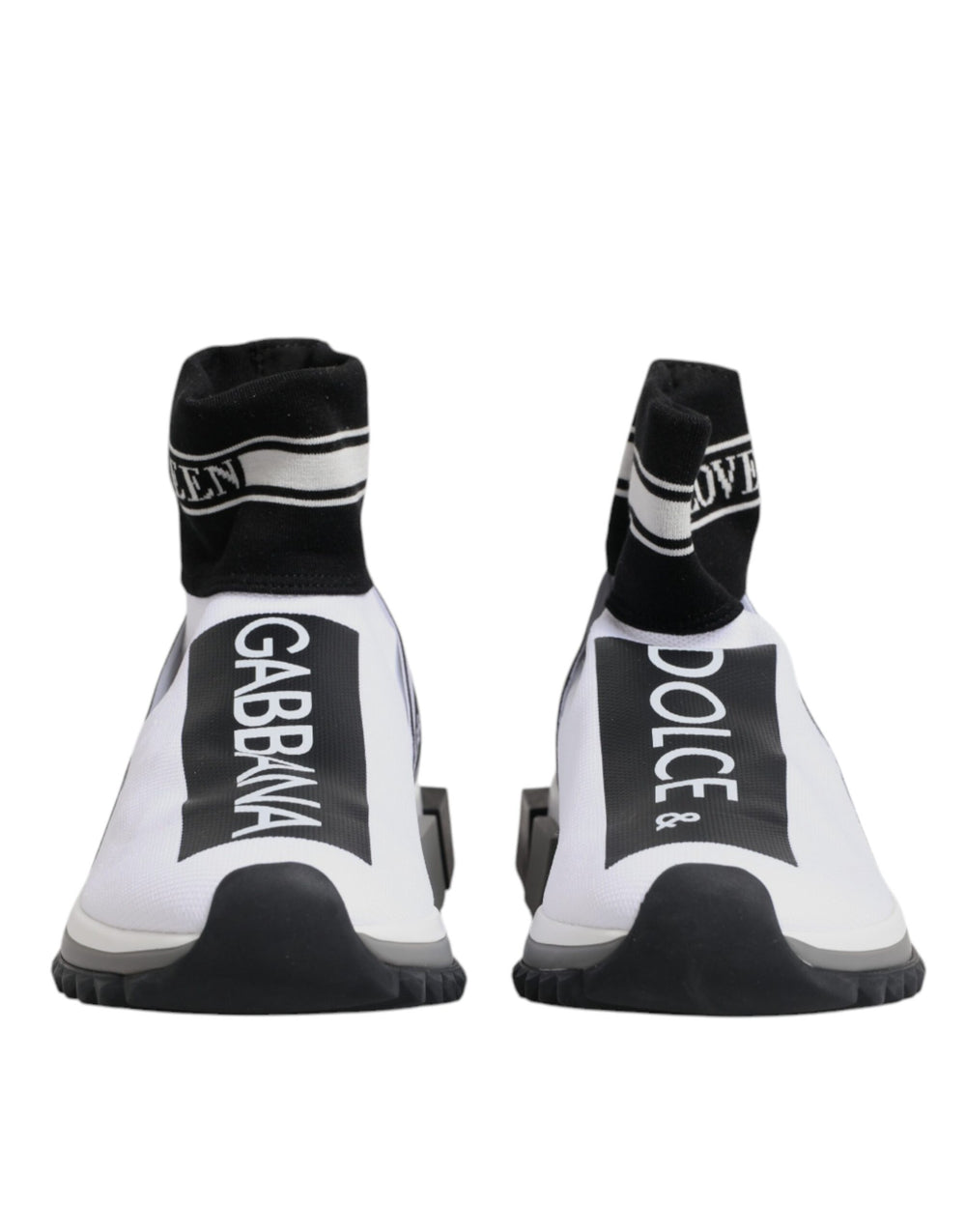 Weiß Schwarz Sorrento Socken Sneakers Schuhe