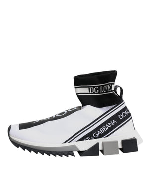 Weiß Schwarz Sorrento Socken Sneakers Schuhe