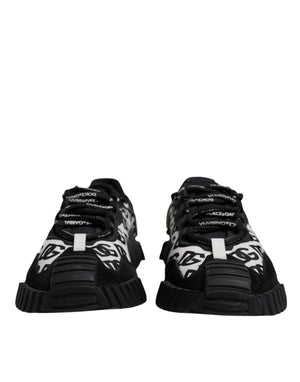 Schwarz Logo Lace Up Low Top NS1 Turnschuhe Schuhe