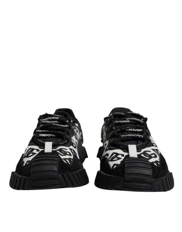 Schwarz Logo Lace Up Low Top NS1 Turnschuhe Schuhe