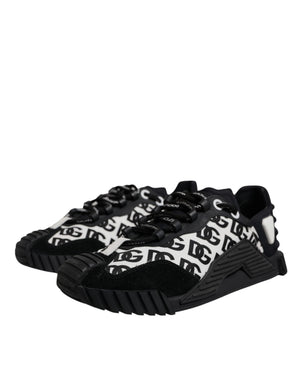 Schwarz Logo Lace Up Low Top NS1 Turnschuhe Schuhe