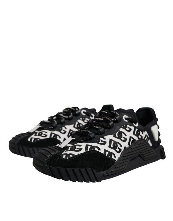 Schwarz Logo Lace Up Low Top NS1 Turnschuhe Schuhe