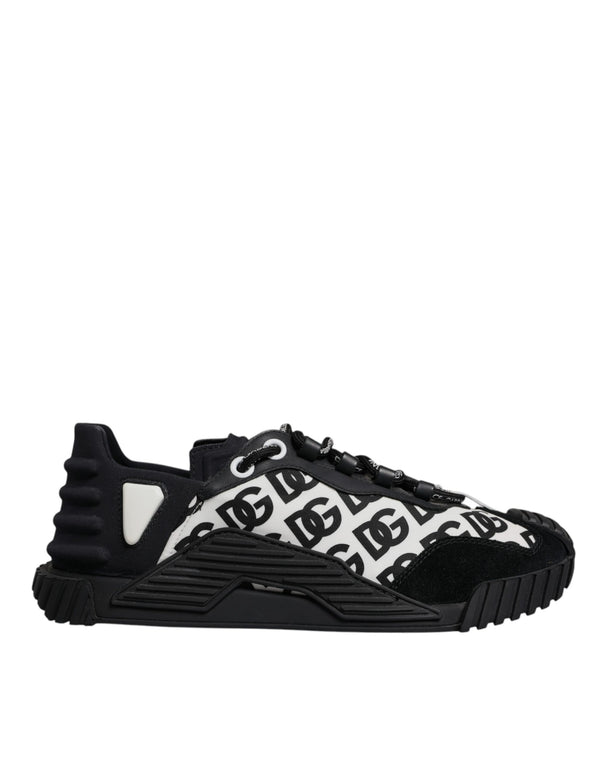 Schwarz Logo Lace Up Low Top NS1 Turnschuhe Schuhe