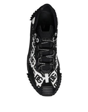 Schwarz Logo Lace Up Low Top NS1 Turnschuhe Schuhe