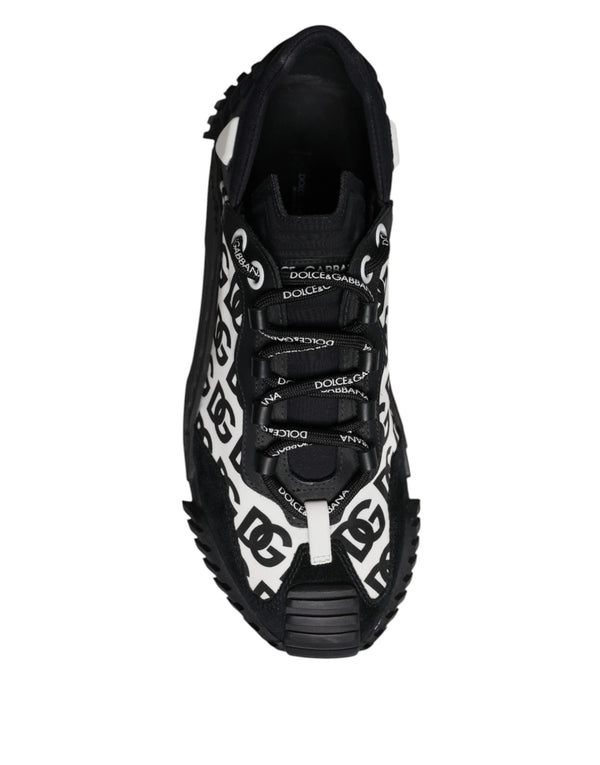 Schwarz Logo Lace Up Low Top NS1 Turnschuhe Schuhe