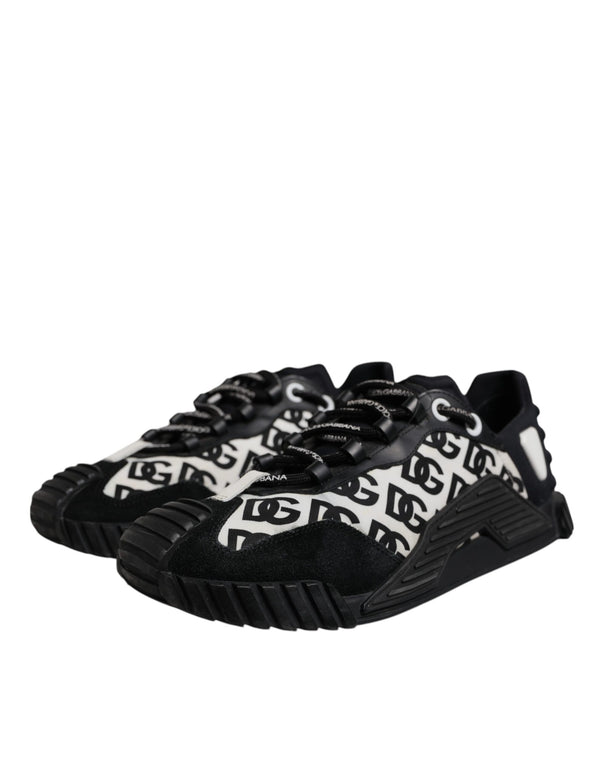 Schwarz Logo Lace Up Low Top NS1 Turnschuhe Schuhe