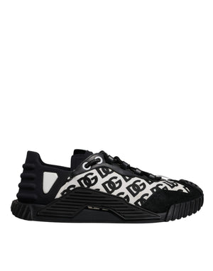 Schwarz Logo Lace Up Low Top NS1 Turnschuhe Schuhe