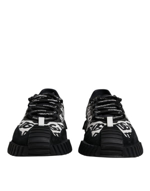 Schwarz Logo Lace Up Low Top NS1 Turnschuhe Schuhe