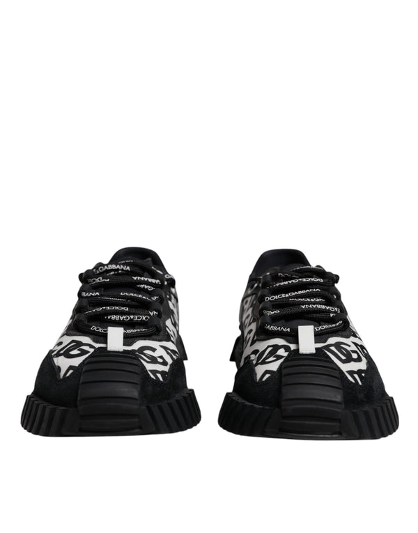 Schwarz Logo Lace Up Low Top NS1 Turnschuhe Schuhe