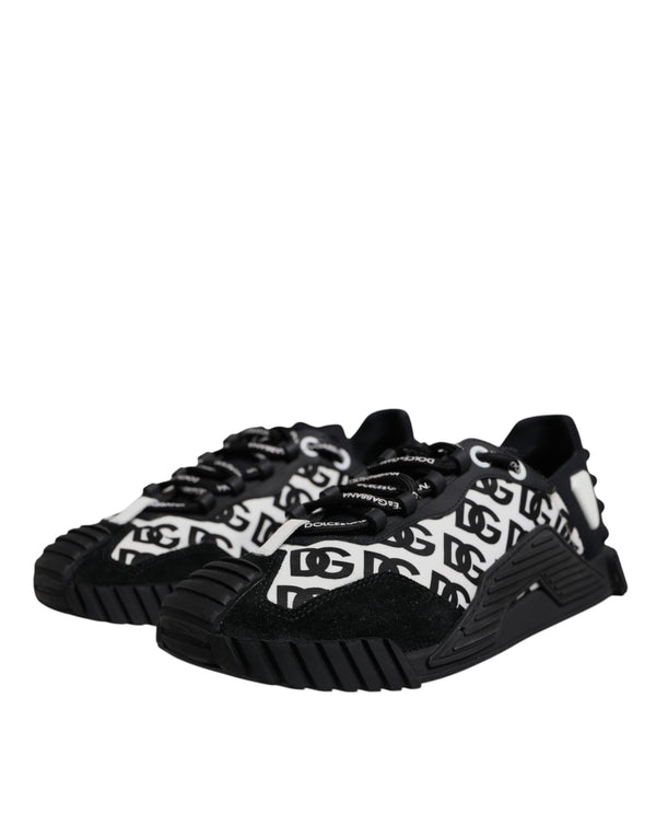 Schwarz Logo Lace Up Low Top NS1 Turnschuhe Schuhe