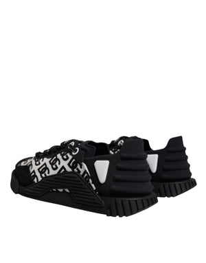 Schwarz Logo Lace Up Low Top NS1 Turnschuhe Schuhe