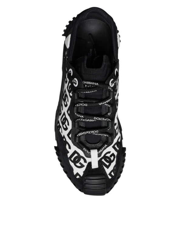 Schwarz Logo Lace Up Low Top NS1 Turnschuhe Schuhe