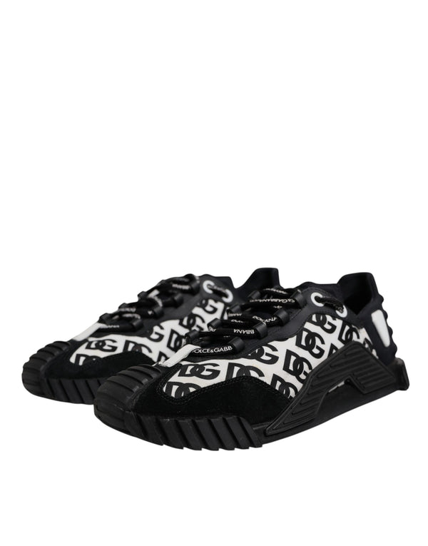 Schwarz Logo Lace Up Low Top NS1 Turnschuhe Schuhe