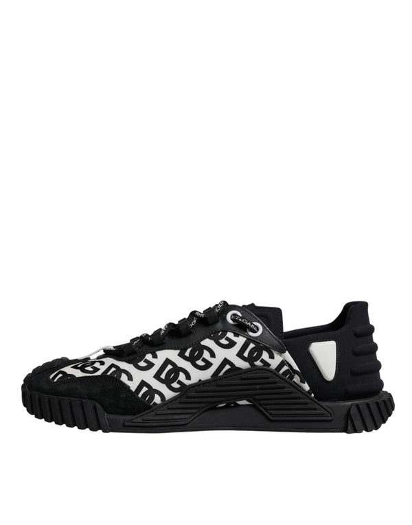 Schwarz Logo Lace Up Low Top NS1 Turnschuhe Schuhe