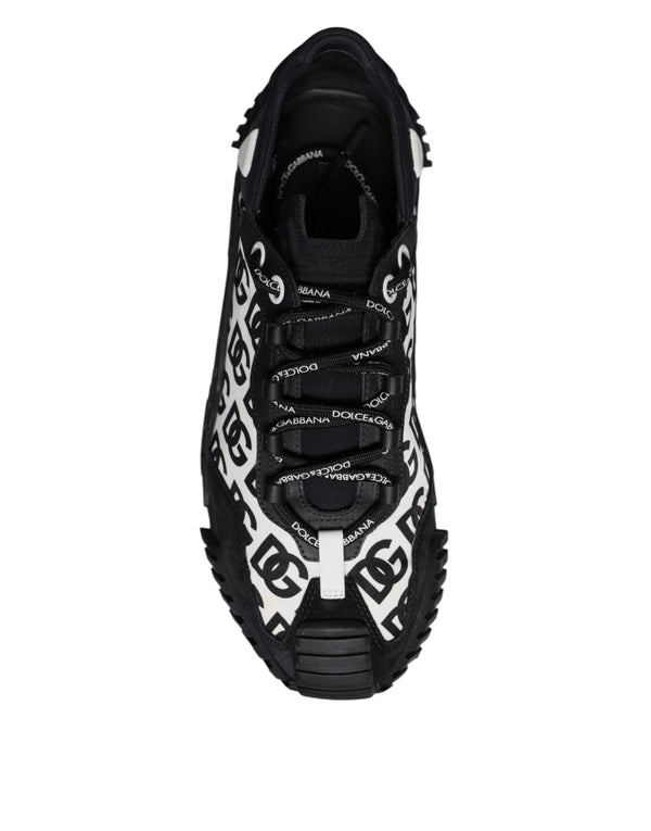 Schwarz Logo Lace Up Low Top NS1 Turnschuhe Schuhe