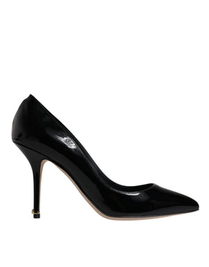Schwarze Lackleder High Heels Pumps Schuhe