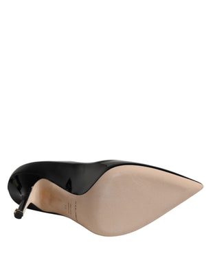 Schwarze Lackleder High Heels Pumps Schuhe