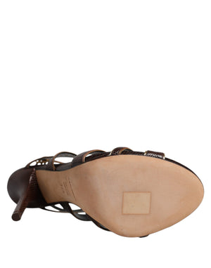 Bordeaux Knöchelriemen Heels Sandalen Schuhe