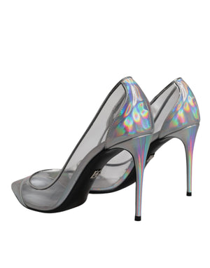 Multicolor schillernde spitze Zehe Pumps Schuhe