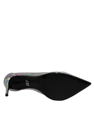 Multicolor schillernde spitze Zehe Pumps Schuhe