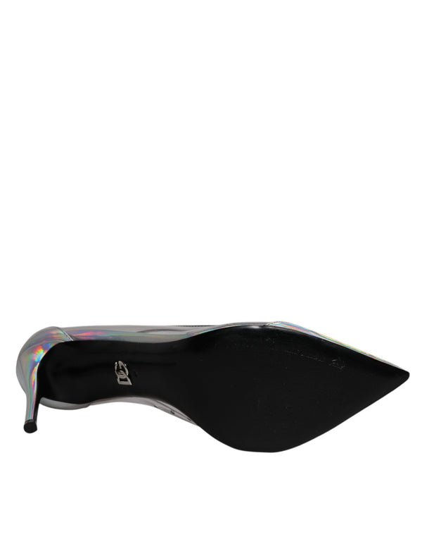 Multicolor schillernde spitze Zehe Pumps Schuhe