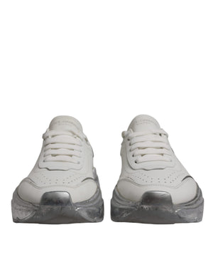 Weiß Silber Daymaster Low Top Sneaker Schuhe