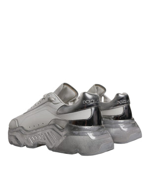 Weiß Silber Daymaster Low Top Sneaker Schuhe