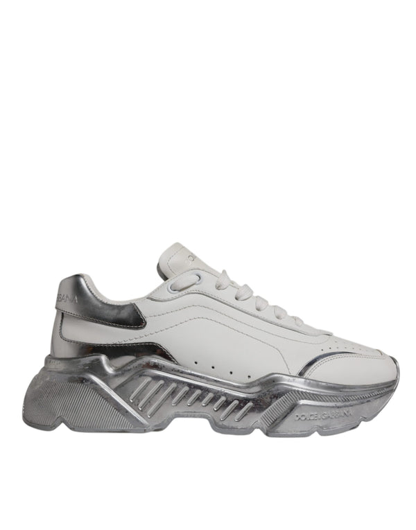 Weiß Silber Daymaster Low Top Sneaker Schuhe
