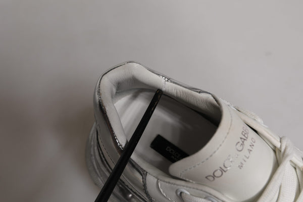 Weiß Silber Daymaster Low Top Sneaker Schuhe