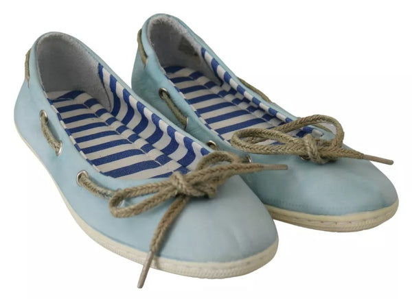 Minnesota Blaue Streifen Flache Slip-On Schuhe