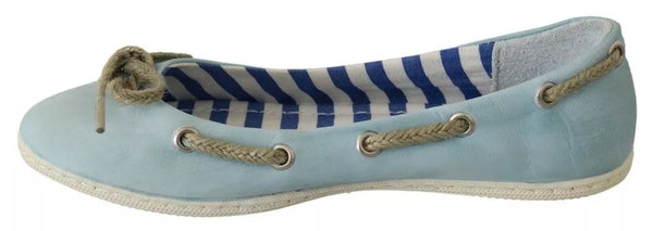 Minnesota Blaue Streifen Flache Slip-On Schuhe
