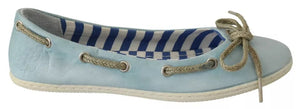 Minnesota Blaue Streifen Flache Slip-On Schuhe