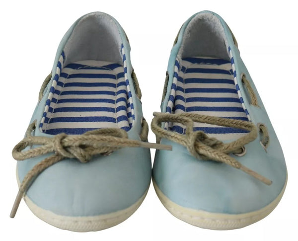 Minnesota Blaue Streifen Flache Slip-On Schuhe