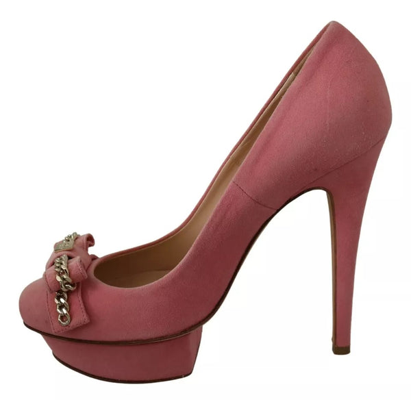 Rosa Schleife Stiletto Heel Pumps Schuhe
